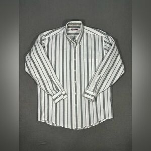 Vintage Manhattan Shirt Mens 16 32/33 Made In USA Cotton